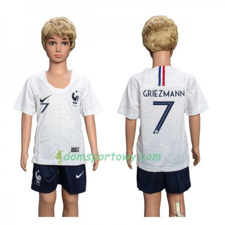 Koszulka Francja Griezmann 7 Dziecięcy Wyjazdowe Koszulki Piłkarskie Mistrzostwa Świata 2018